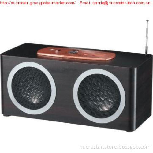Portable Wooden Case Speaker ADW-012FM